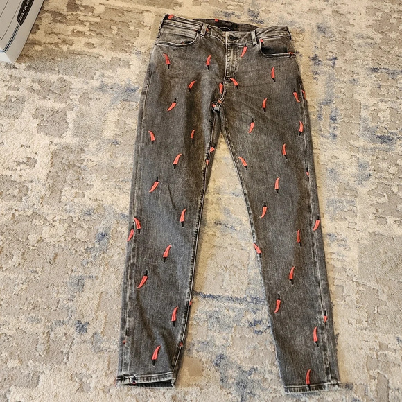 Scotch & Soda Pepper Embroidered Slim Boyfriend Grey jeans.  Size 26. - Picture 7 of 16